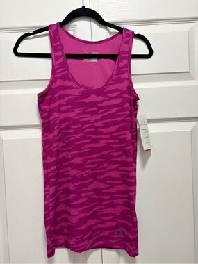 Under Armour Fitted Pink Camo Performance Tank NWT M